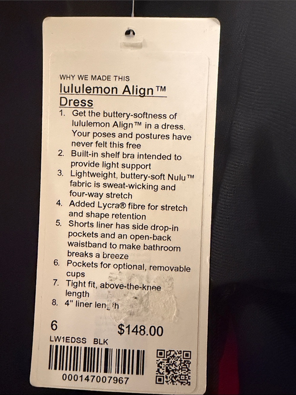 lululemon athletica Align Dress - Black
